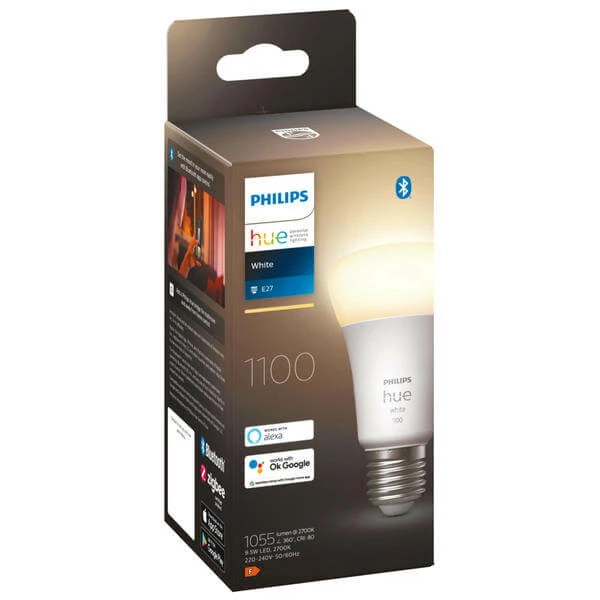 Lampe White E27 9.5 W - 1 Pièce - Philips Hue 3 Lampe White E27 9.5 W - 1 Pièce - Philips Hue