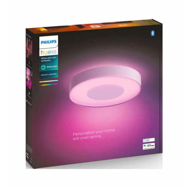 Philips Hue White Col. Amb. Plafonnier Xamento L Blanc 3400lm - LED 5 Philips Hue White Col. Amb. Plafonnier Xamento L Blanc 3400lm - LED – Image 3