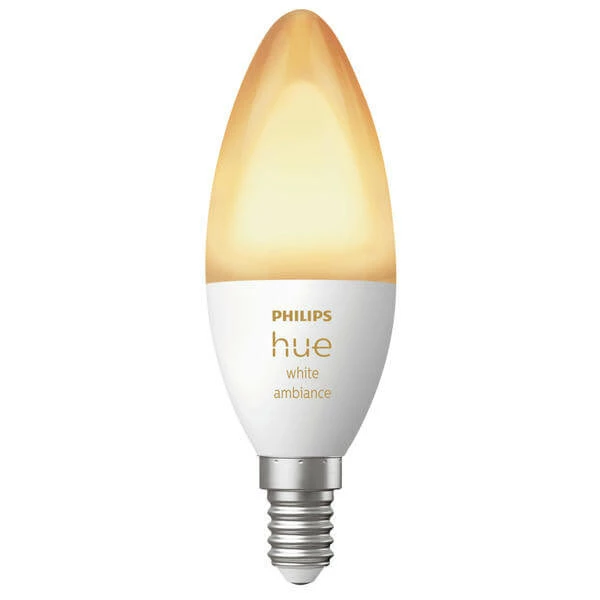 Lampe Bougie White Ambiance E14 4 W - 1 Pièce - Philips Hue 4 Lampe Bougie White Ambiance E14 4 W - 1 Pièce - Philips Hue – Image 2