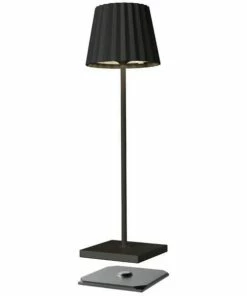 Sompex Troll Akku 38 Cm Lampadaire Noir - LED