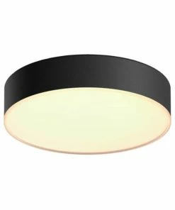 Philips Hue White Amb. Enrave Plafonnier S Noir Incl. Interrupteur à Variateur - LED