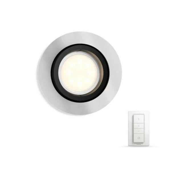 Philips Hue Milliskin Avec Gradateur Spot Rond 5,5W - LED 3 Philips Hue Milliskin Avec Gradateur Spot Rond 5,5W - LED