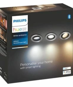 Philips Hue White Amb. Milliskin Spot 3 Flg. Alu Incl. Interrupteur Variateur - LED -Philips Shop unnamed file 496