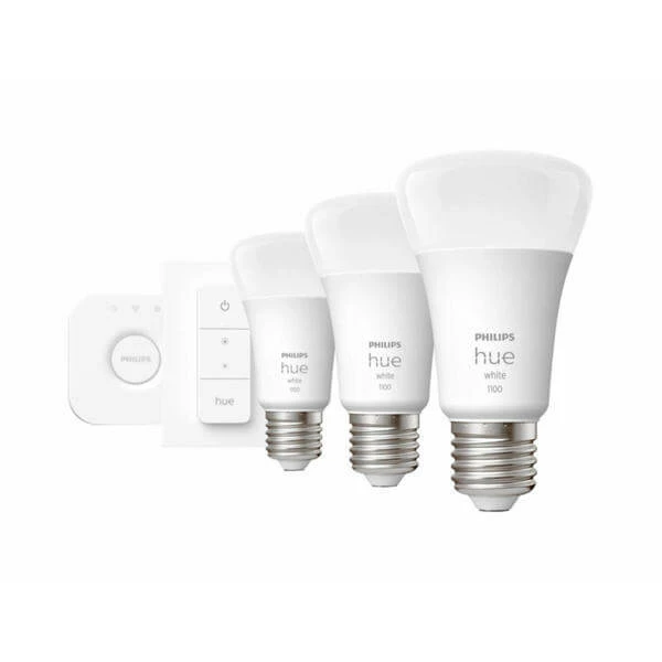 Philips Hue White E27 Starter Set Incl. DimmerSwitch 3x1050lm 75W - LED 3 Philips Hue White E27 Starter Set Incl. DimmerSwitch 3x1050lm 75W - LED
