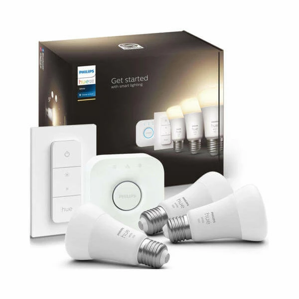Philips Hue White E27 Starter Set Incl. DimmerSwitch 3x1050lm 75W - LED 4 Philips Hue White E27 Starter Set Incl. DimmerSwitch 3x1050lm 75W - LED – Image 2