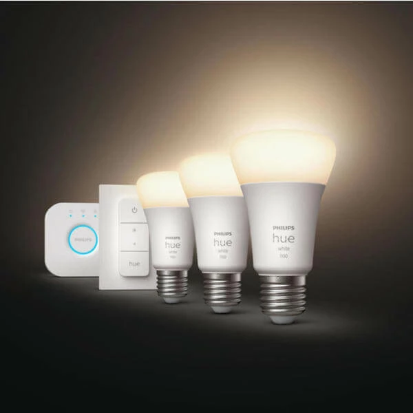 Philips Hue White E27 Starter Set Incl. DimmerSwitch 3x1050lm 75W - LED 5 Philips Hue White E27 Starter Set Incl. DimmerSwitch 3x1050lm 75W - LED – Image 3