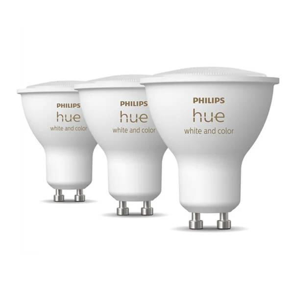 Philips Hue White Col. Amb. GU10 3x230lm - LED 3 Philips Hue White Col. Amb. GU10 3x230lm - LED