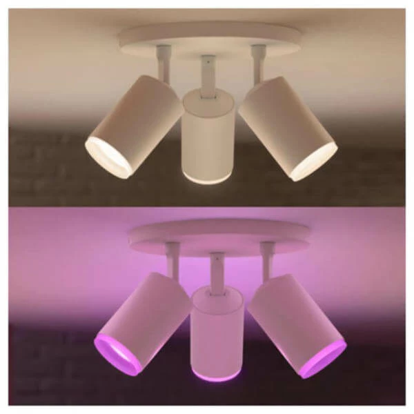 Philips Hue White Col, Amb, Fugato Spot 3 Flg, Blanc 3 X 350lm - LED 4 Philips Hue White Col, Amb, Fugato Spot 3 Flg, Blanc 3 X 350lm - LED – Image 2