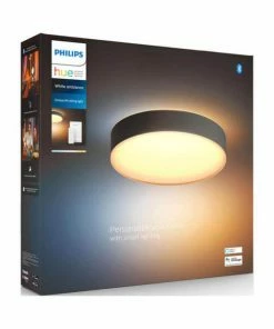 Philips Hue White Amb. Enrave Plafonnier M Noir Incl. Interrupteur à Variateur - LED -Philips Shop unnamed file 653