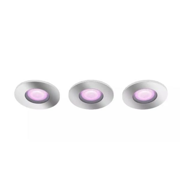 Philips Hue White Col. Amb. Xamento Spot Chrome 3pcs - LED 3 Philips Hue White Col. Amb. Xamento Spot Chrome 3pcs - LED