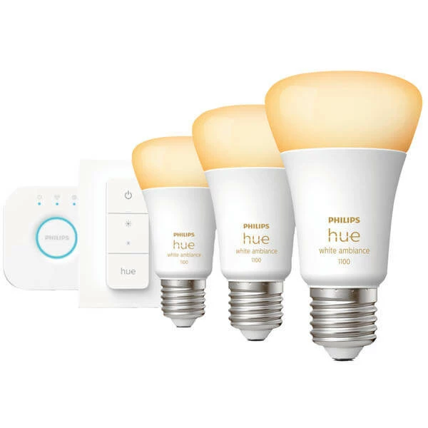 Kit De Démarrage De Lampes A60 White Ambiance E27 8W - 3 Pièces - Philips Hue 4 Kit De Démarrage De Lampes A60 White Ambiance E27 8W - 3 Pièces - Philips Hue – Image 2