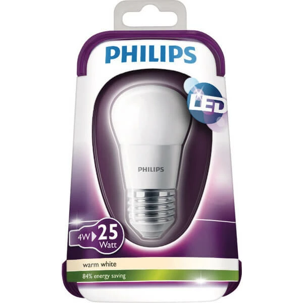 Philips Globe 25W E27 P45 Chaudeblanc Matt Nd - LED 3 Philips Globe 25W E27 P45 Chaudeblanc Matt Nd - LED
