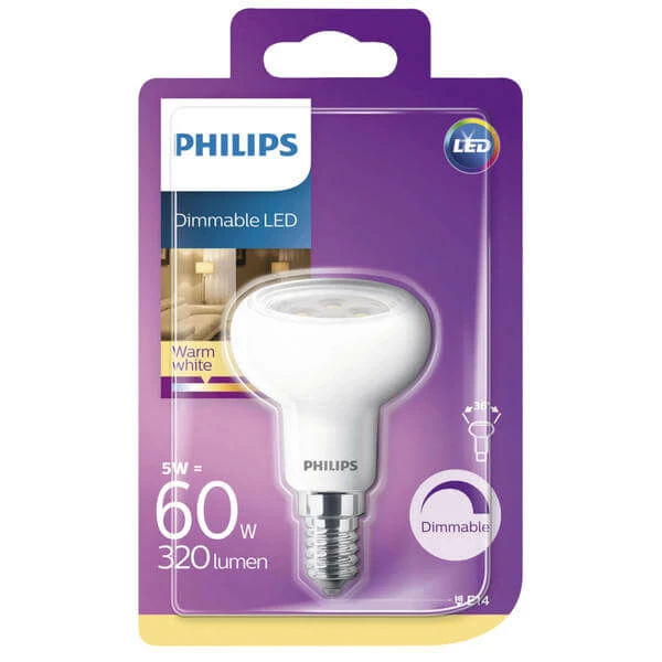 Philips Refl. 60W E14 Dimm. - LED 3 Philips Refl. 60W E14 Dimm. - LED