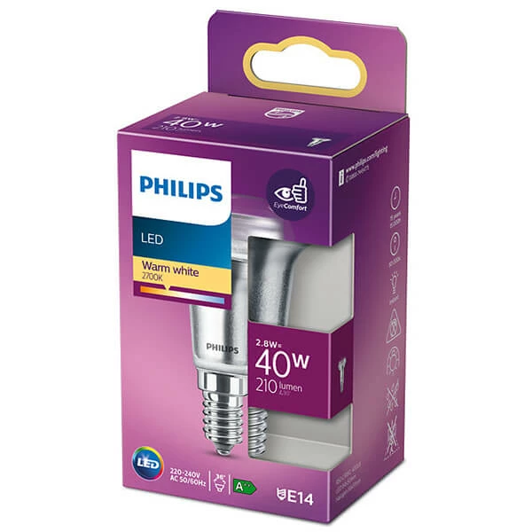 Philips Reflecteur 40W E14 Klar Nd Chaudeblanc - LED 4 Philips Reflecteur 40W E14 Klar Nd Chaudeblanc - LED – Image 2
