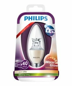 Philips Bougie 40W E14 B38 Chaudeblanc Klar Dim. - LED