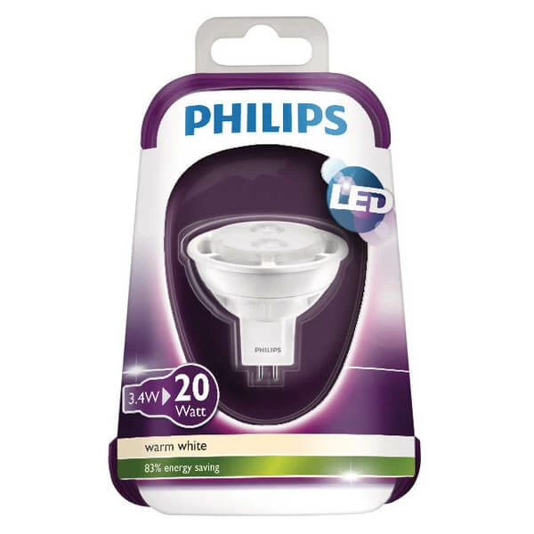 Philips Reflecteur 20W GU5.3 36D Nd Chaudeblanc - LED 3 Philips Reflecteur 20W GU5.3 36D Nd Chaudeblanc - LED