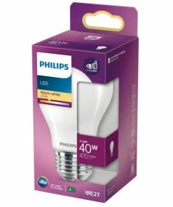 Philips Lampe A60 Classic Mat E27 4.5 W - LED
