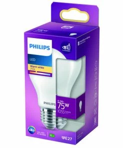 Philips Lampe A60 Classic Mat E27 8.5 W - LED
